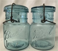 Lot of 2 vintage Ball jars