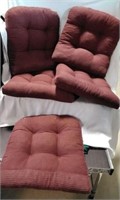 Plush chair cushions (5)
