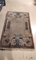 Handwoven wool Chinese theme area rug