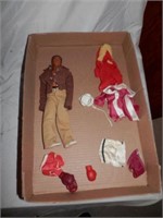 Tray of Mohammad Ali action figure w/accessories