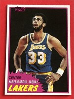1981 Topps Kareem Abdul-Jabbar Card #20 HOF