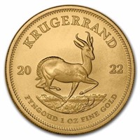 2022 South Africa 1 Oz Gold Krugerrand Bu