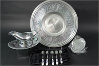 Aluminum & Stainless Serving Dishes, Egg Spoons