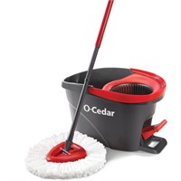 O-cedar Easywring 12 In. W Spin Mop With Bucket