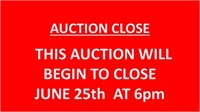 WHEN IS THE AUCTION CLOSING?