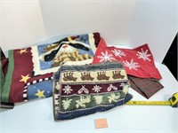 Christmas Towels & Small Throw