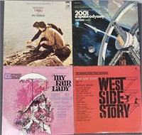 Four Movie Soundtrack Vinyl LP Record Albums