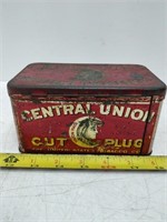 Central Union tobacco tin