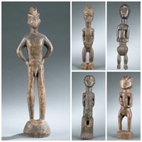 5 West African style figures. 20th century.
