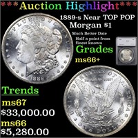 *Highlight* 1889-s Near TOP POP Morgan $1 Graded m