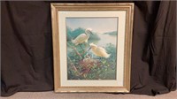 Diane Pierce "Snowy Egrets" Tropical Bird Print