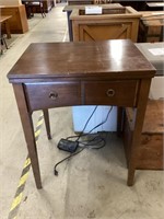 Singer Sewing Machine and Wood Table