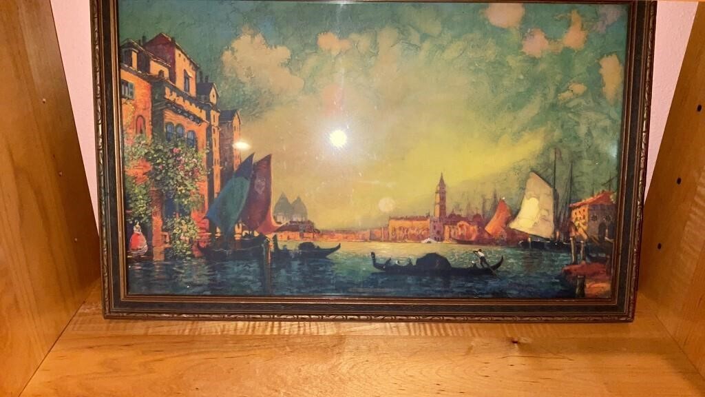 Framed Venetian scene