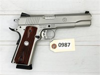 LIKE NEW Ruger SR1911 45ca pistol, s#670-02824,