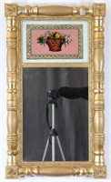 Empire Trumeau Mirror w/ Floral Painting