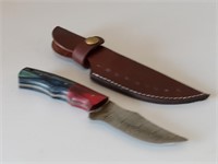 Damascus Knife With Sheath