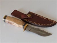 Damascus Knife With Sheath