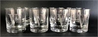 8 Piece Monogrammed Whiskey Glasses