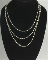 STERLING SILVER 60 INCH LINK CHAIN