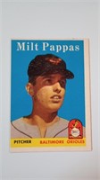 1958 Topps Milt Pappas ( Baltimore Orioles) Rookie