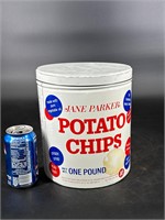 JANE PARKER POTATO CHIP CAN ONE POUND