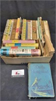 Vintage box of books