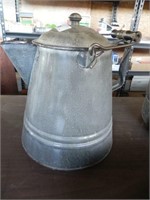 Vintage Gray Granite Coffee Pot