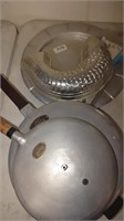 pressure cooker, serving tray, etc