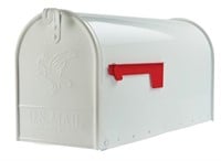 Architectural mailboxes large white galvanized