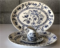 Blue and White China Serving Pieces