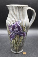 Unsigned Emily Pearlman Pottery Iris Pitcher