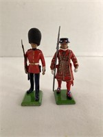 Two Britains England Metal Guards