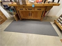 WORK BENCH WITH VICE AND STORAGE