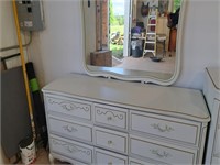 Dresser with mirror 50"W