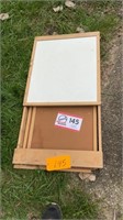 Foldable dry erase board, Shelf