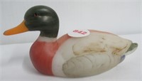 Fenton hand painted vintage duck. Measures 2 1/4"
