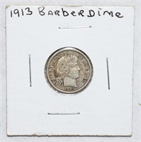 COIN - 1913 BARBER DIME