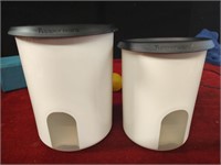 2 Tupperware Nesting Cannisters