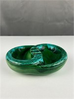 Vintage green ceramic ashtray Holland Mold