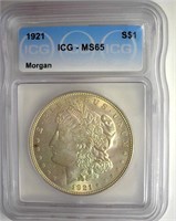 1921 Morgan ICG MS65