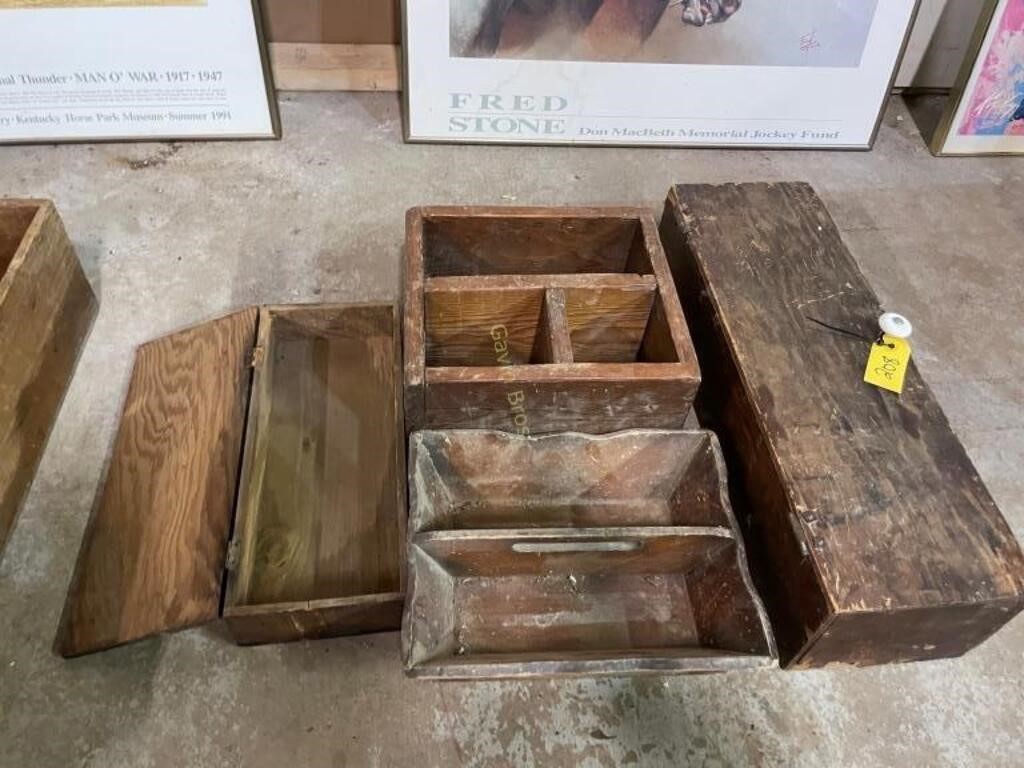 Primitive Wood Boxes