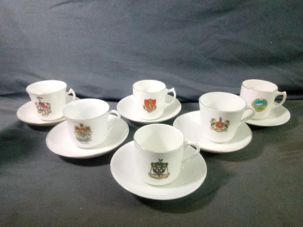 Interesting Assortment of Fine Bone China Cups