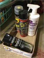 Fix a flat, flex seal, carpet cleaner, clear gloss