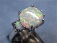 Costume Jewelry Faux Opal Ring
