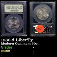 1986-d Statue of Liberty Modern Commem Half Dollar