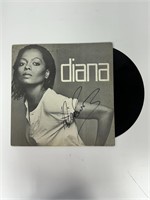 Autograph COA Diana Ross Vinyl