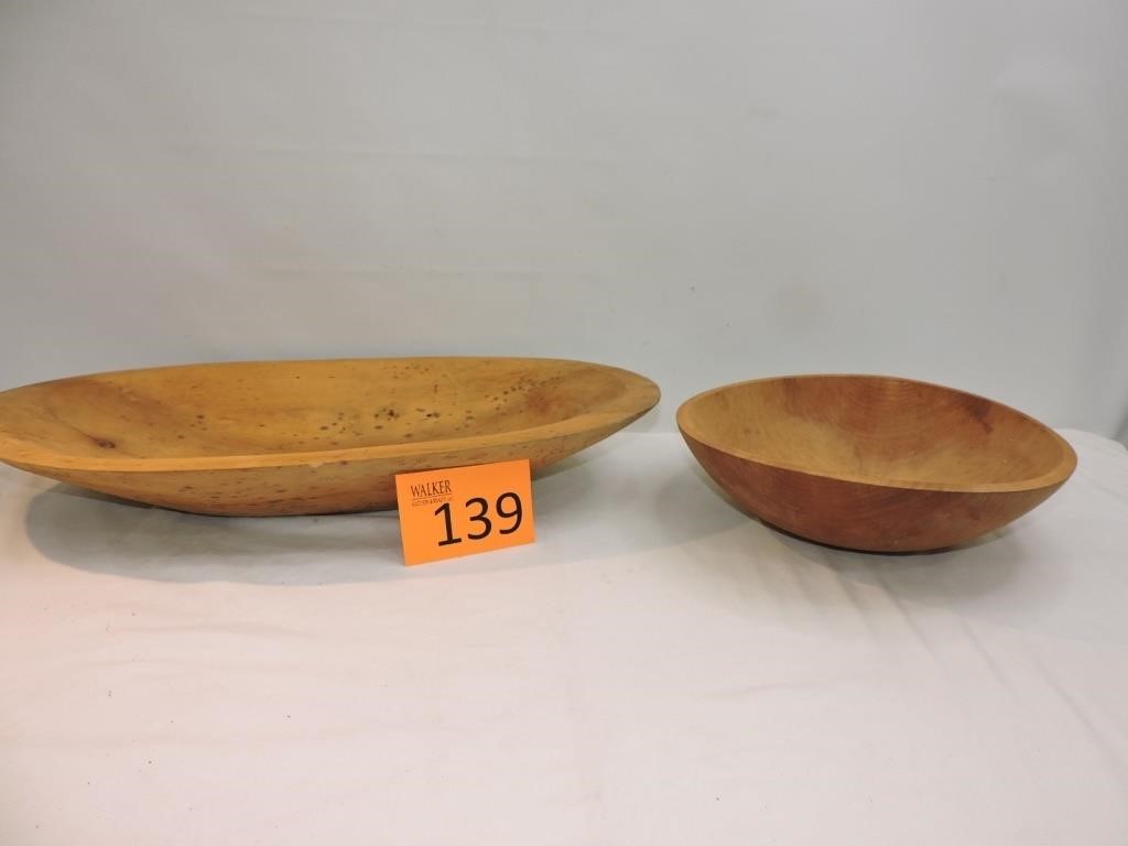 Vintage Wood Decorative Bowls