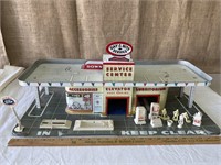 Vintage Service Center Gas Station Toy