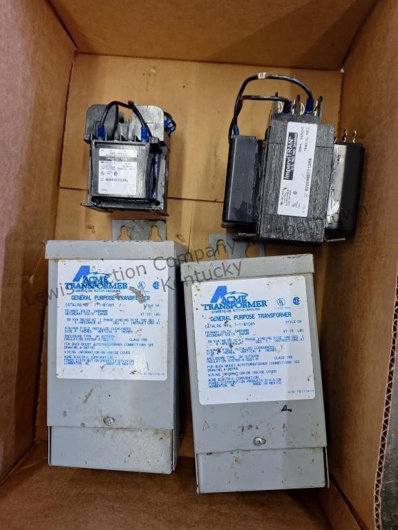 4 transformers 2 Acme primary 240x480 secondary