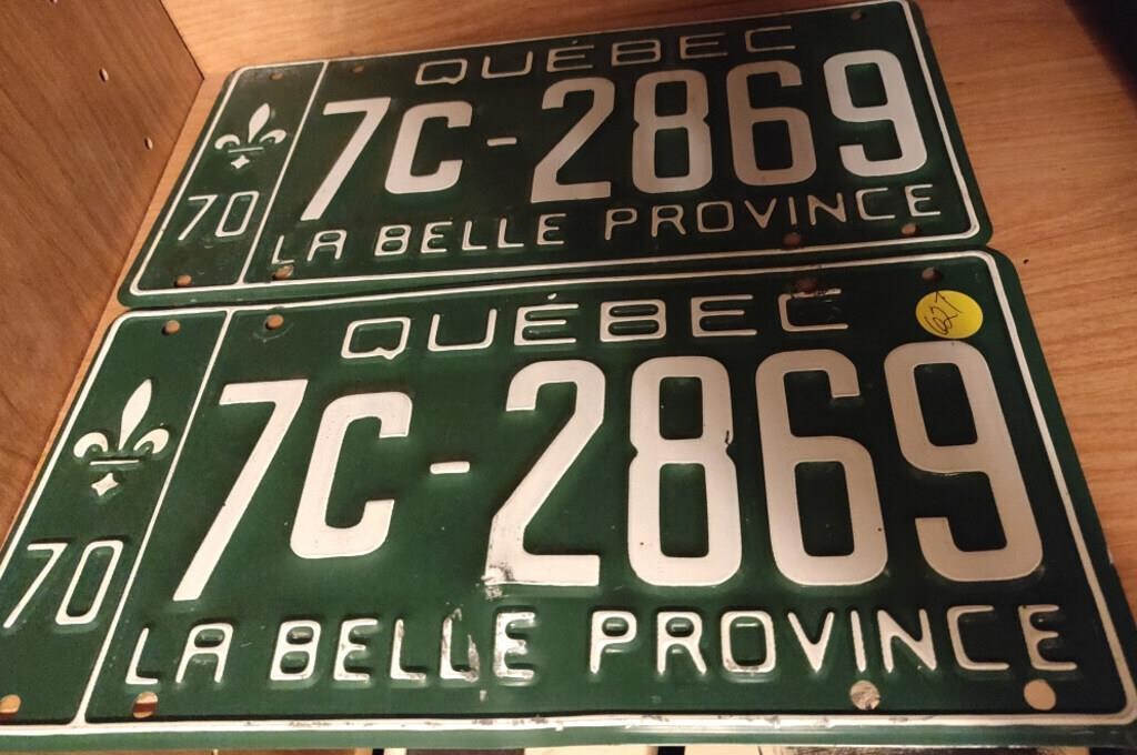 Quebec License Plates